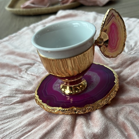 NWOT HANDMADE ESPRESSO CUP AND SAUCER . - Picture 11 of 17